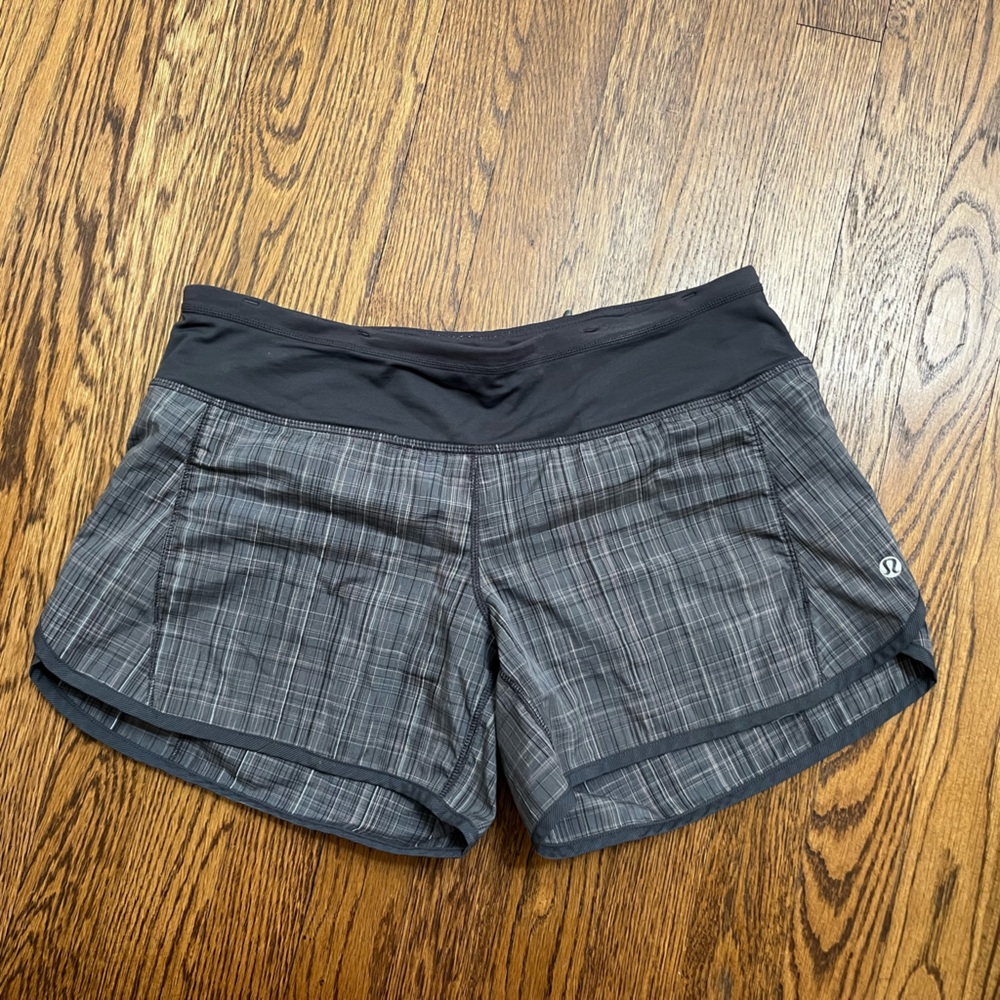 Grey Lululemon shorts in excellent condition, size 6